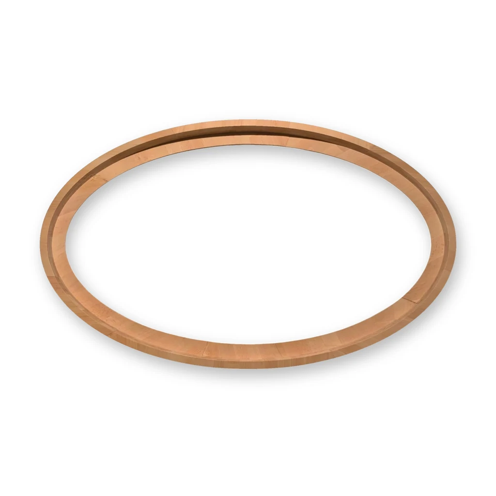 Bilderrahmen oval schmal aus Buche – roh oder geölt, 38 mm Tiefe, Schattenfuge, 35×23 bis 205×125 cm – Made in Germany