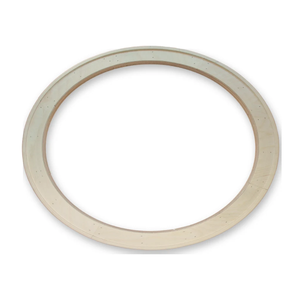 Holzrahmen oval breit Birke Multiplex 24mm von 30x25cm bis 200x166cm – Made in Germany