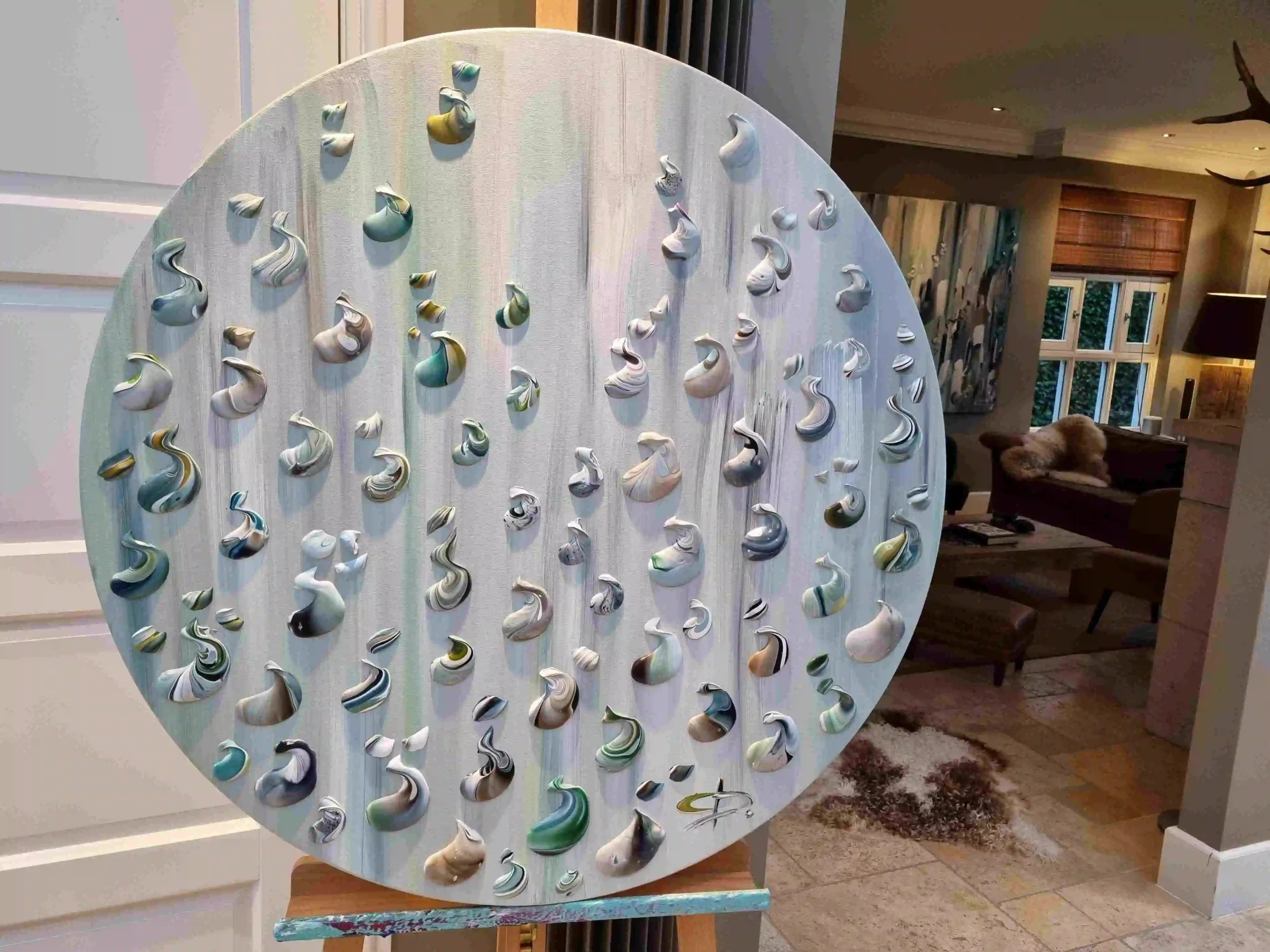 Artist Lounge 22 2310 Morgentau rund 110 cm Cissi Driessen scaled