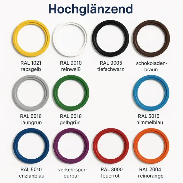 Farbpalette Bilderrahmen rund_hochglänzend