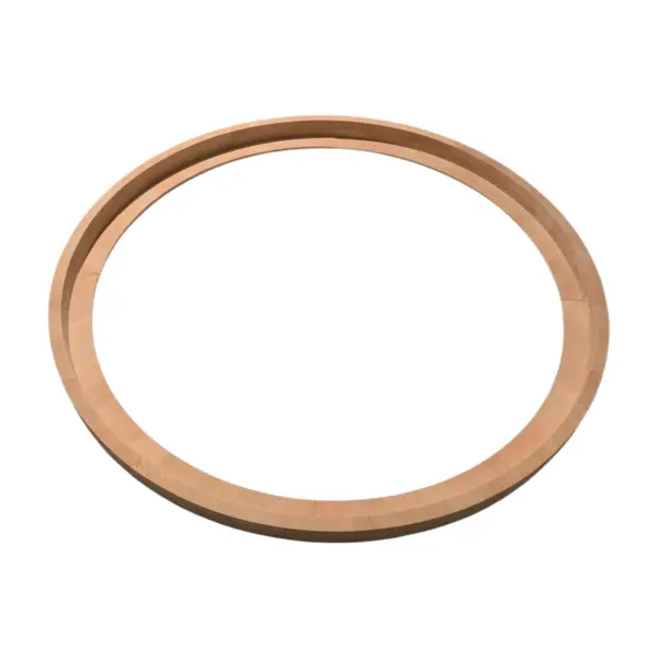 Bilderrahmen rund Buche roh - ohne Lackierung, 38 mm_schräg_