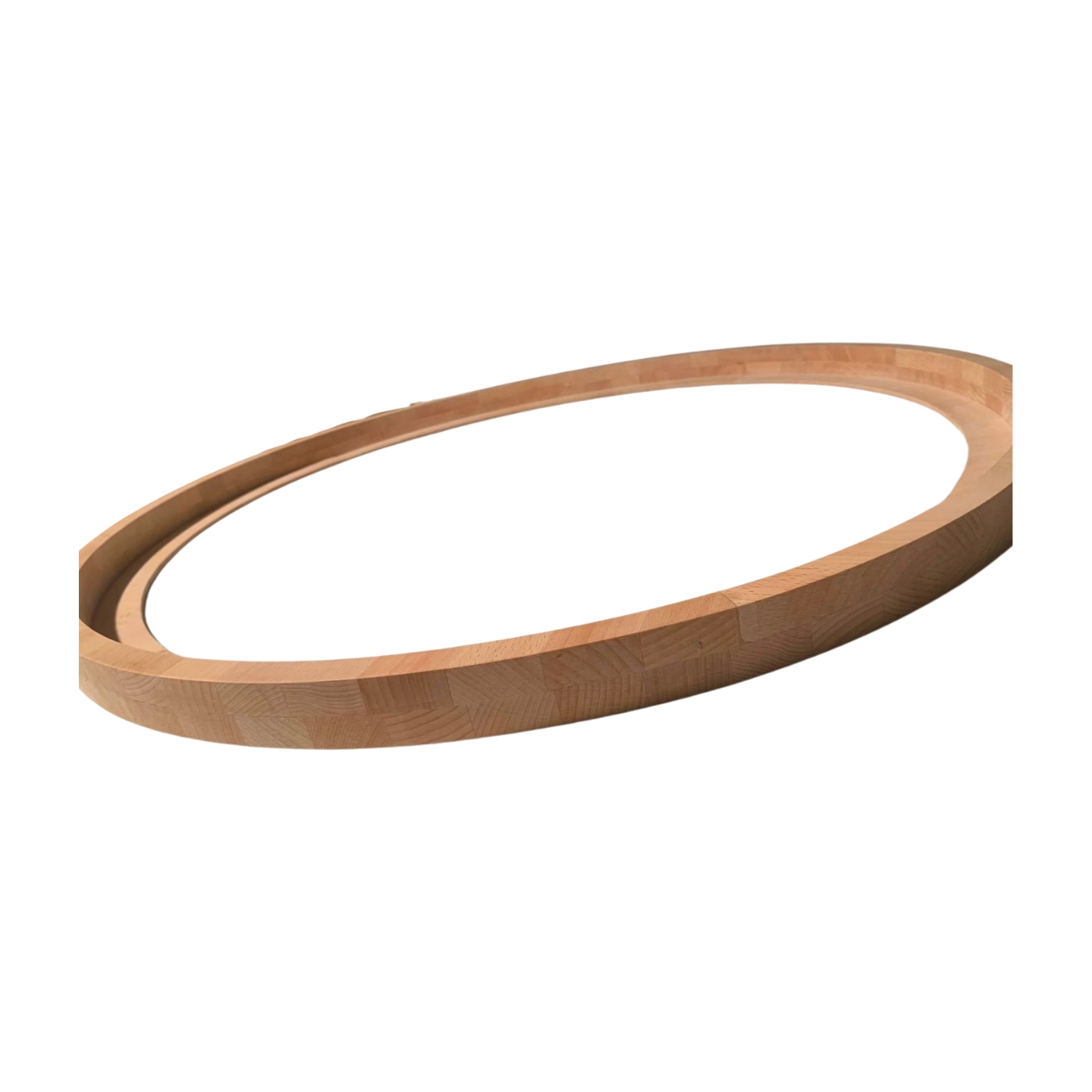 Home 40 Bilderrahmen rund Buche roh ohne Lackierung 38 mm seite vorn