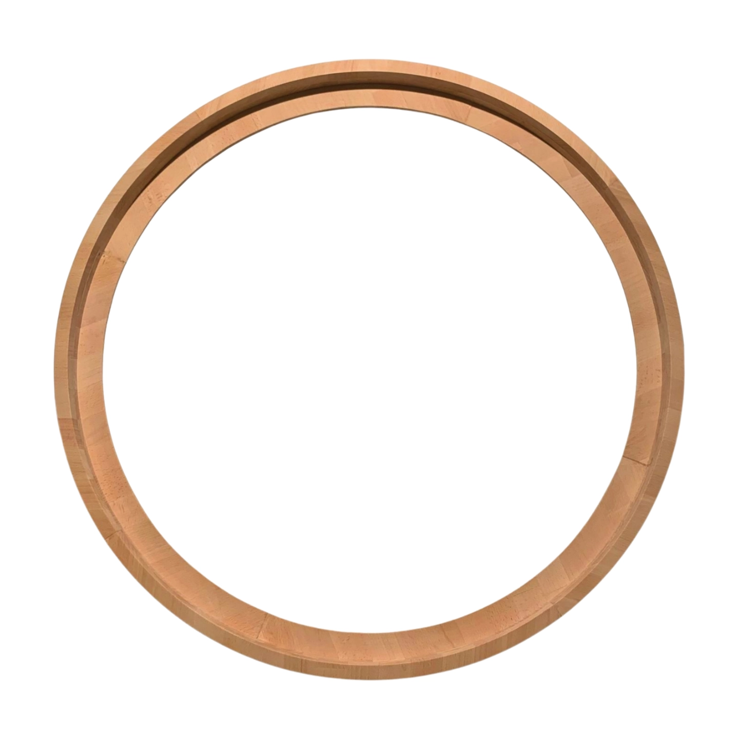 Home 33 Bilderrahmen rund Buche roh ohne Lackierung 38 mm vorn