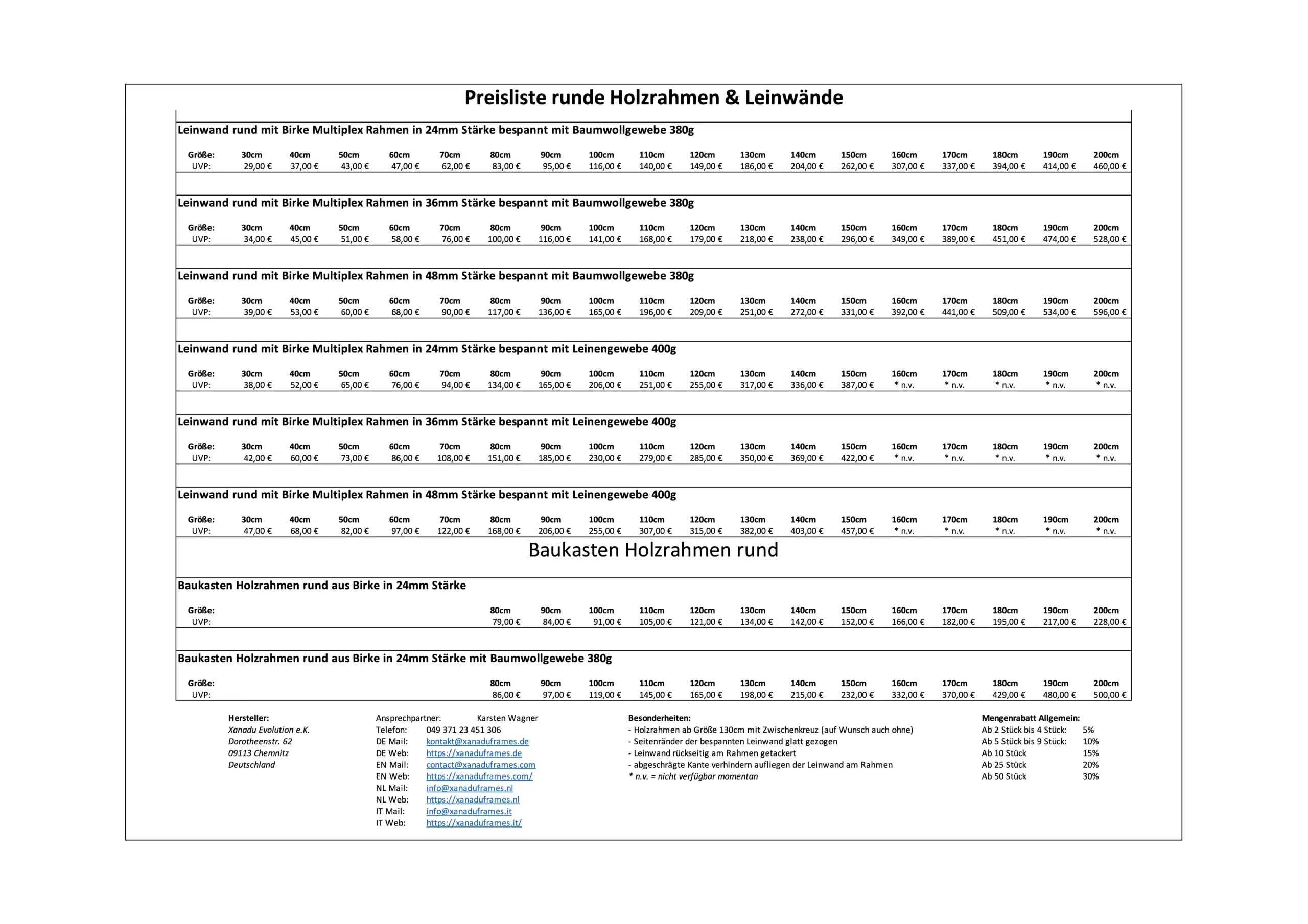 Preisliste Leinwände & Rahmen_2025_250312_DE_3_