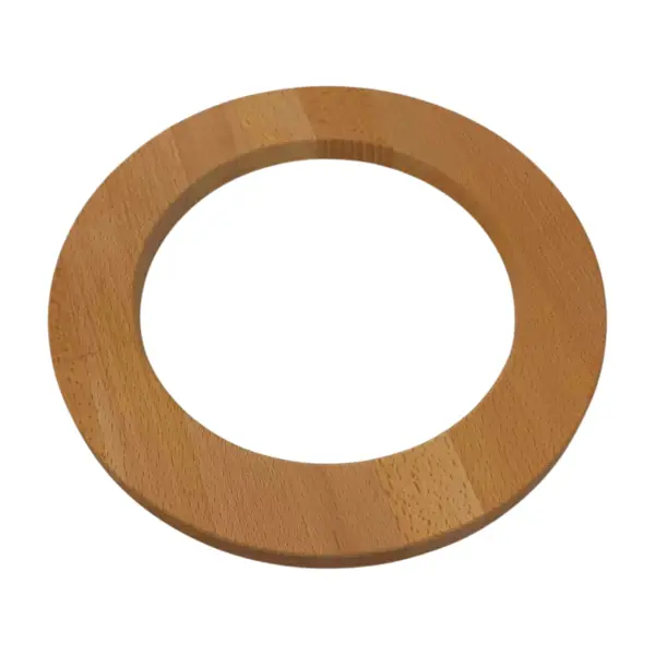 Luna Nature Mini – Deko-Rahmen rund : Holzring Buche natur 10 cm bis 50 cm_schräg_