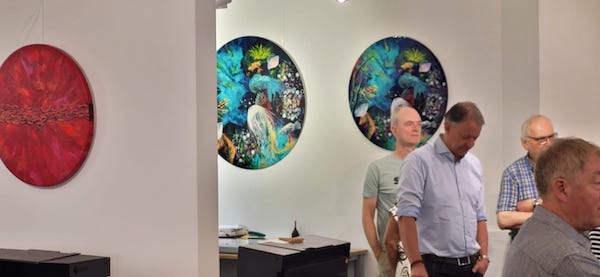 Artist Lounge 10 Round Art Ausstellung Juli 2025 Hamburg Melanie Wendt 4
