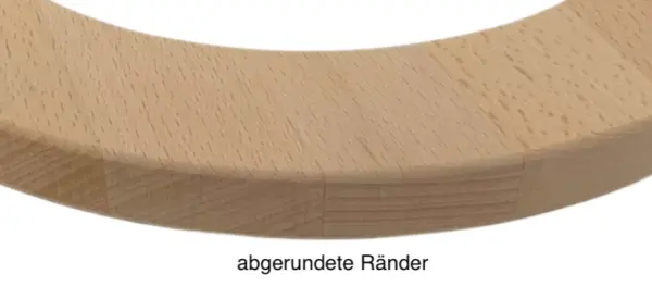 abgerundete Ränder Luna Mini Natur Buche_